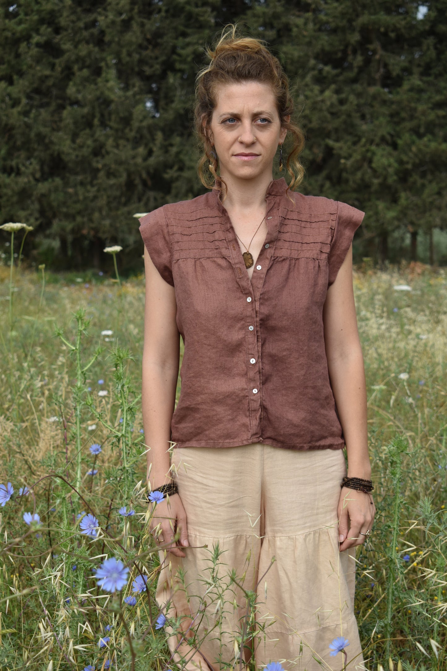 Ella Shirt - Peach