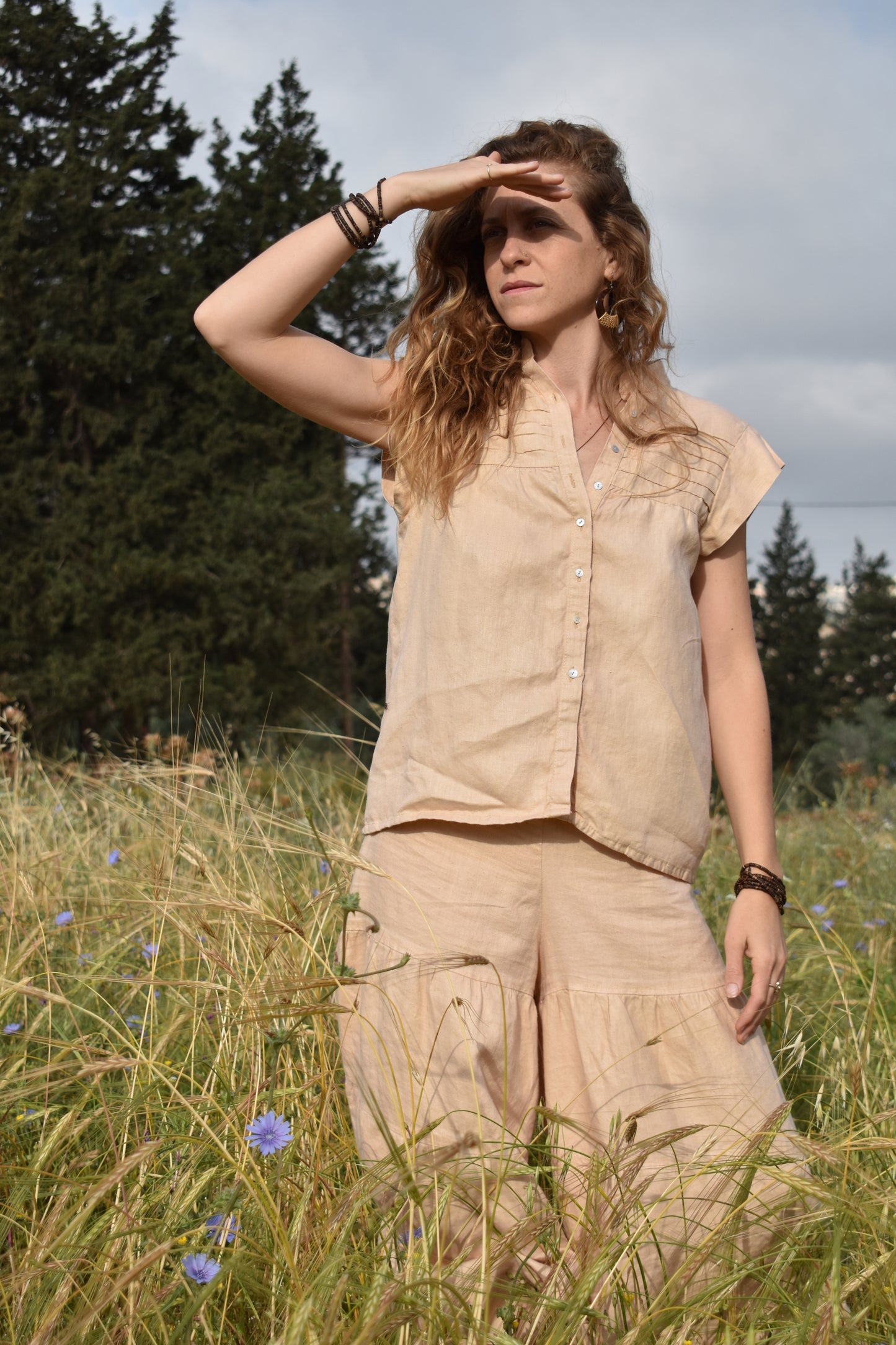 Ella Shirt - Peach