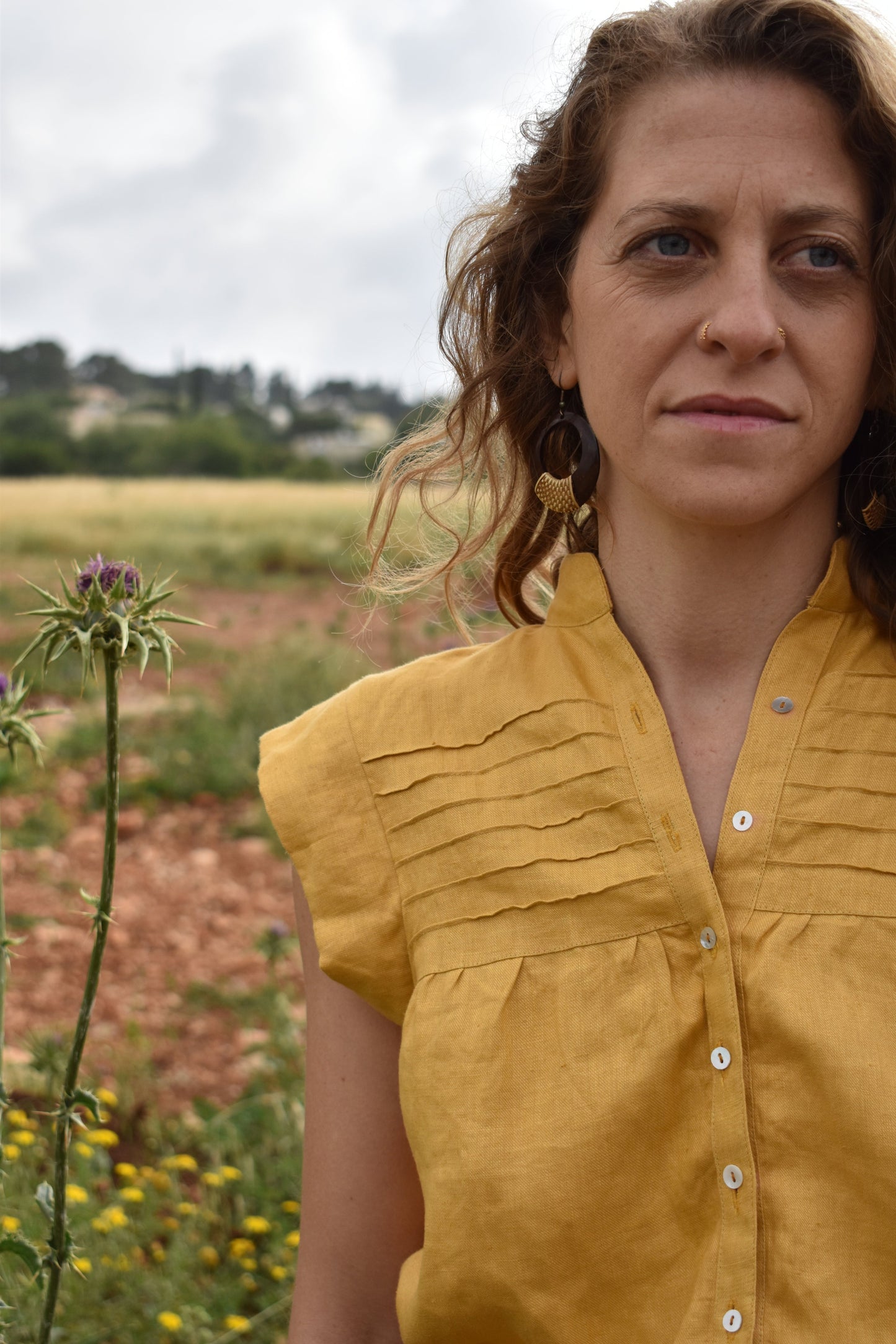 Ella Shirt - Mustard