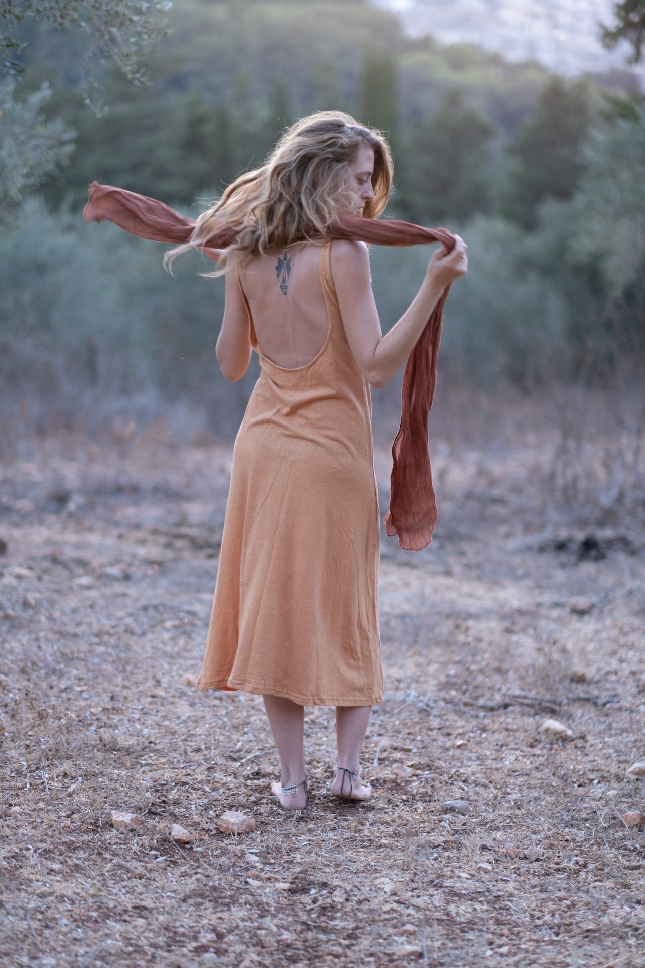Timna Dress - Peach