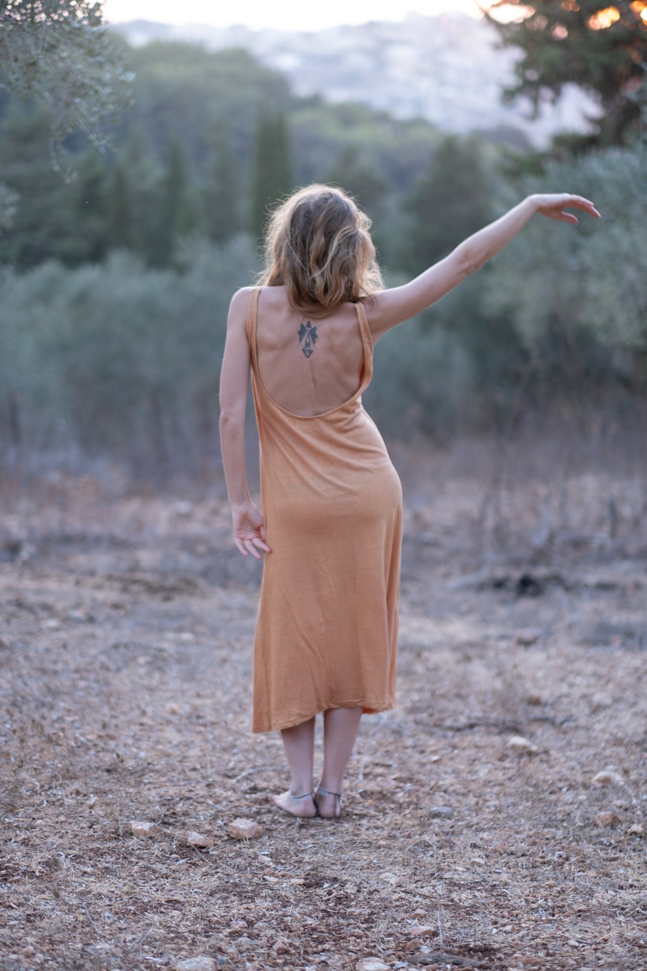 Timna Dress - Peach