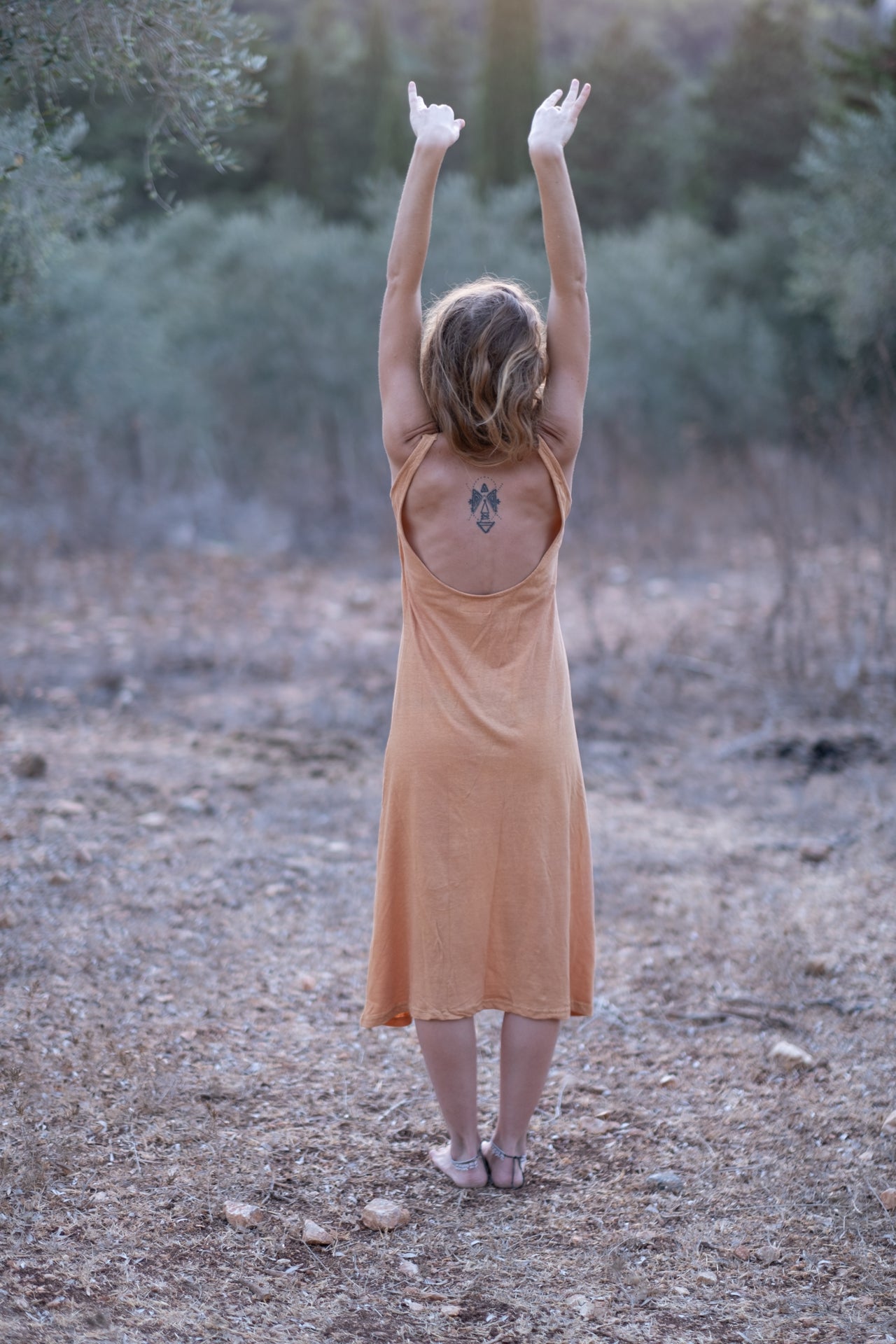 Timna Dress - Peach