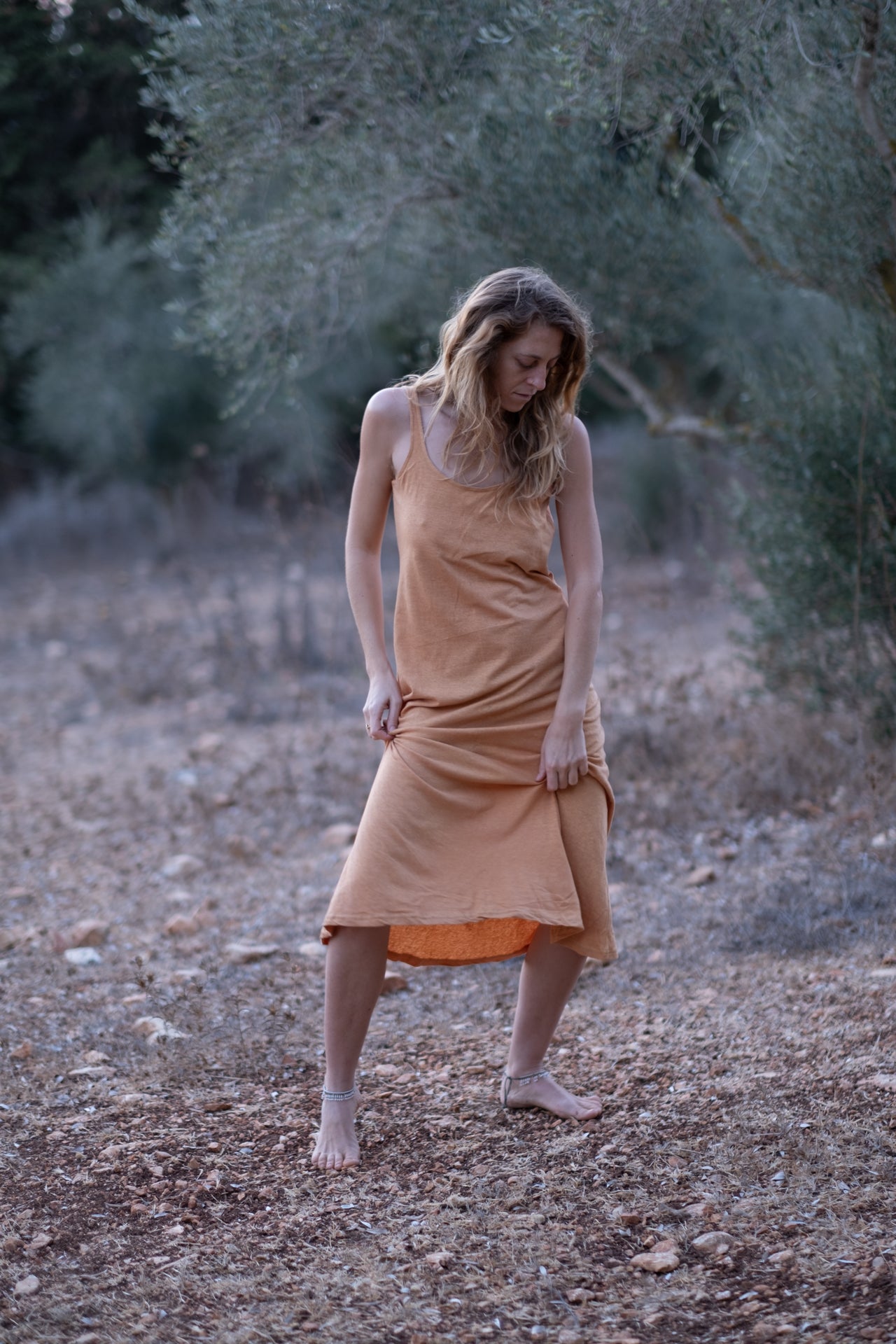 Timna Dress - Peach