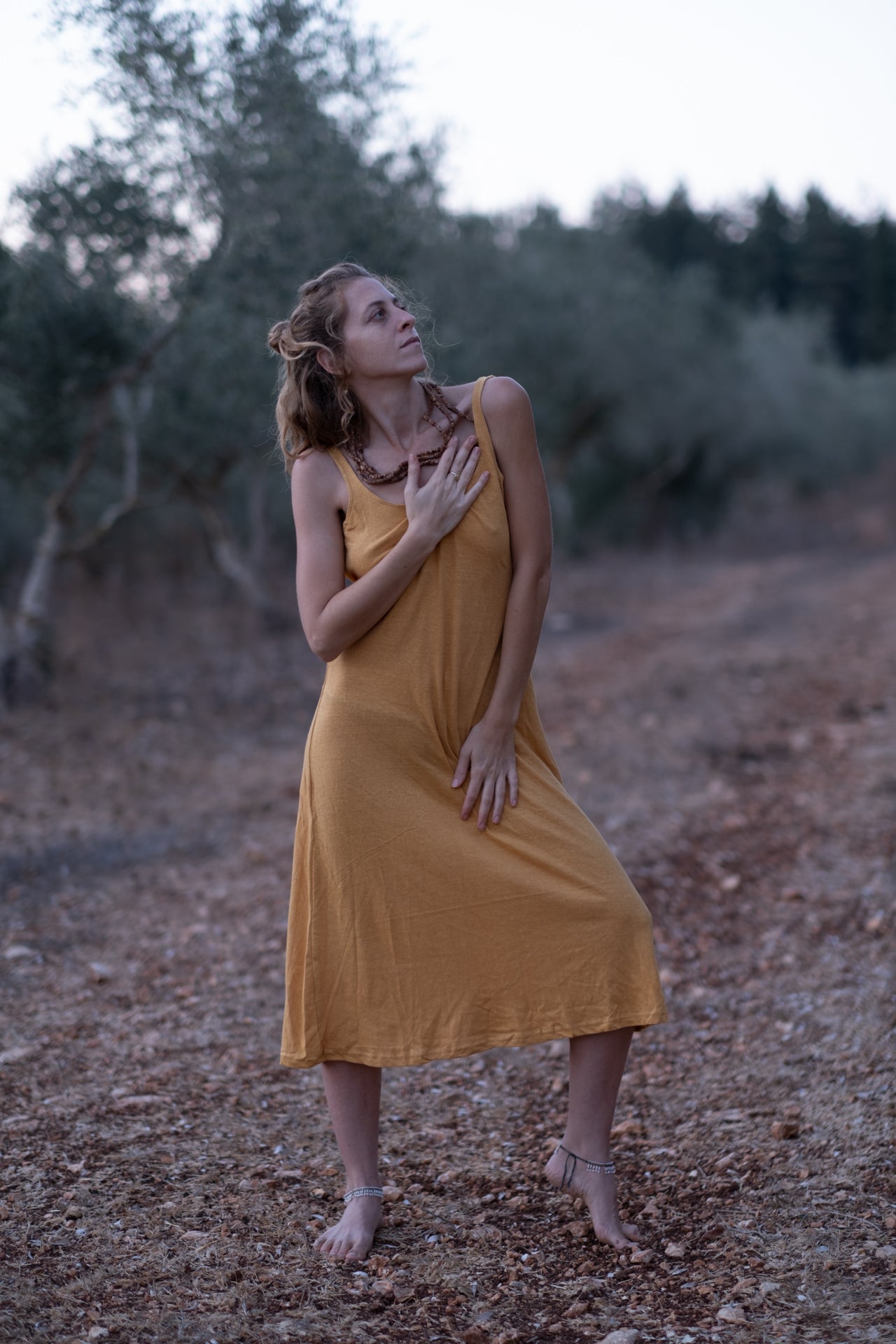 Timna Dress - Mustard