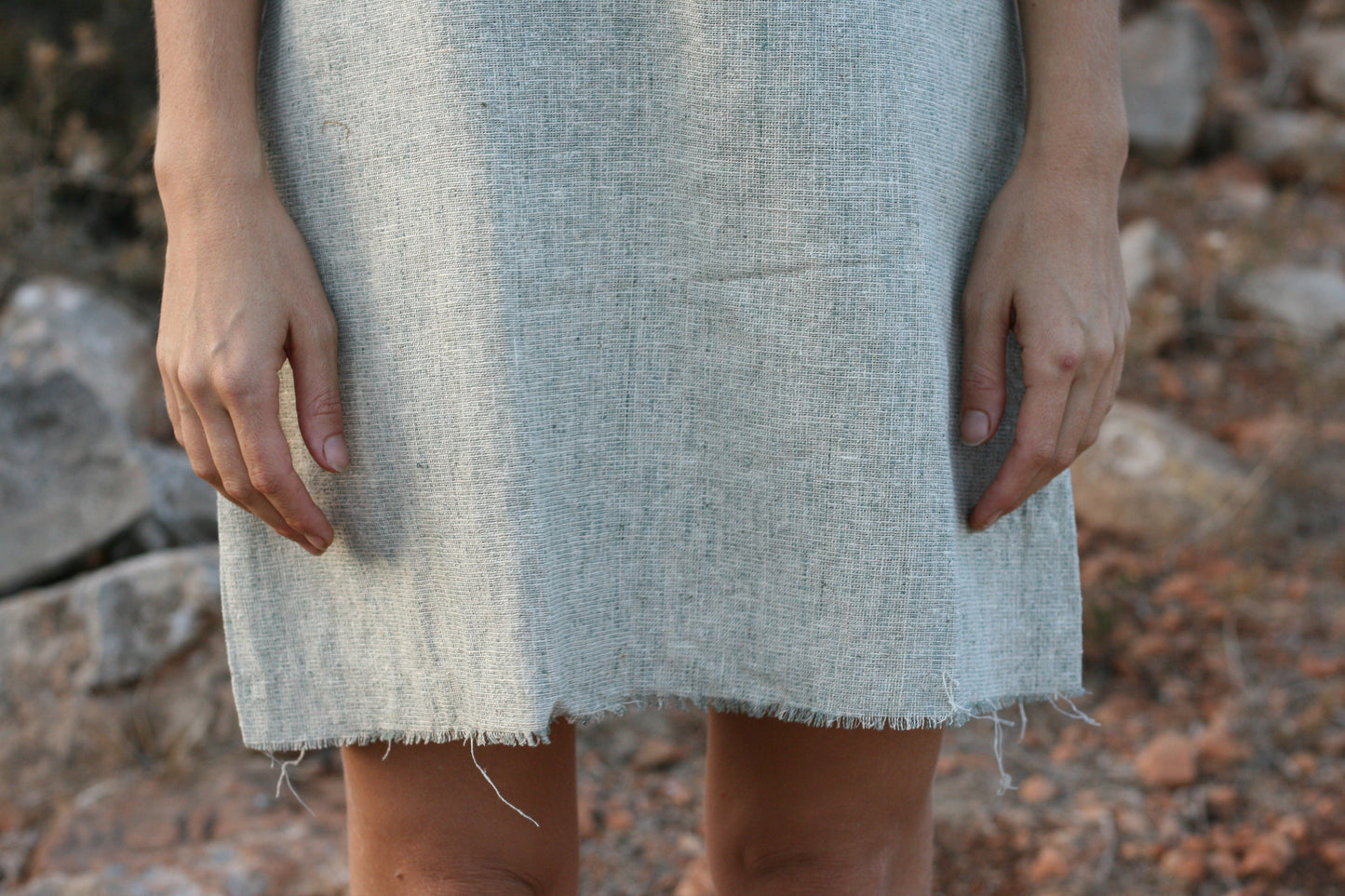Yara - Raw Silk - Light Blue