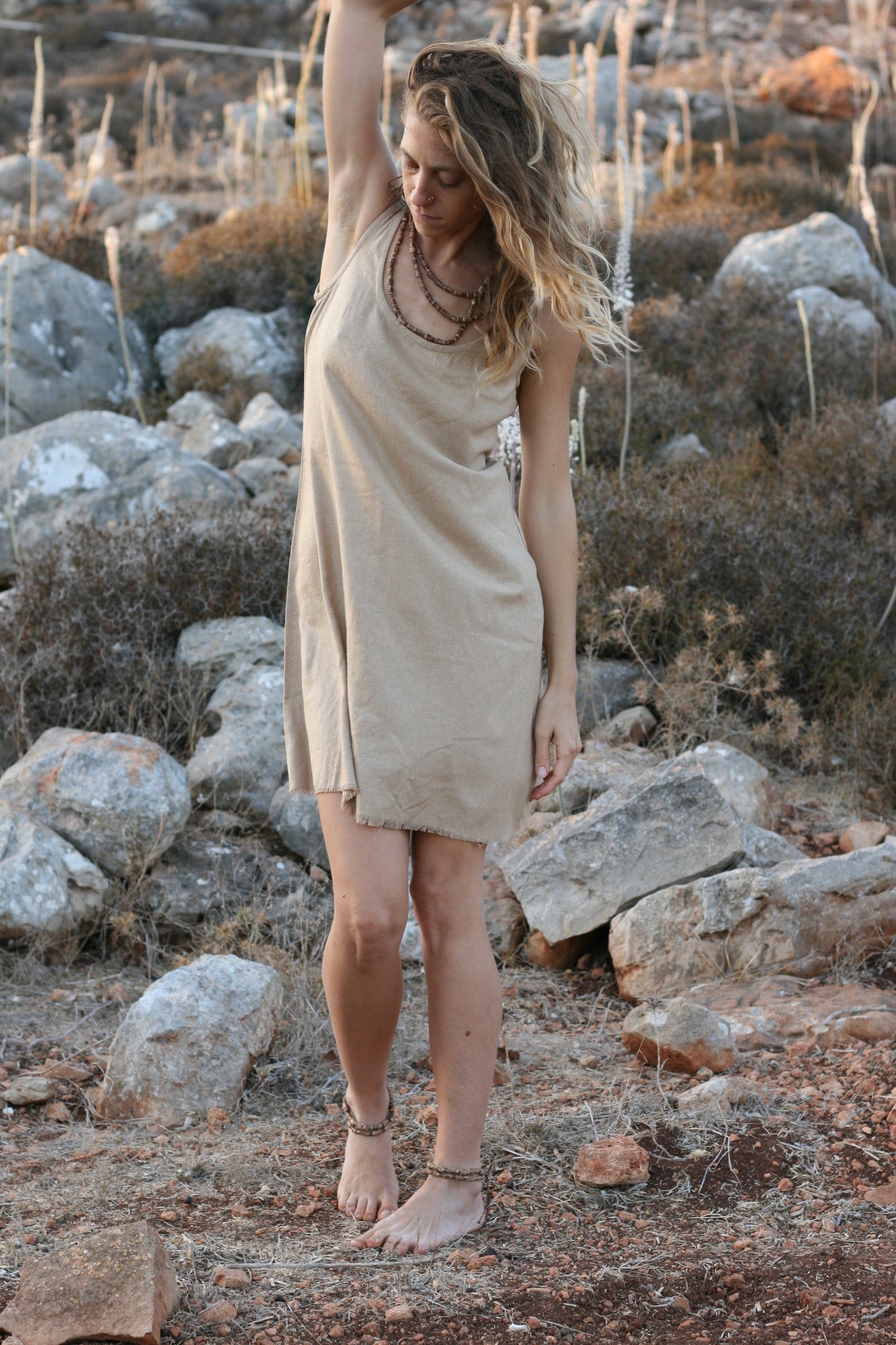 Yara - Raw Silk - Mocha Cream