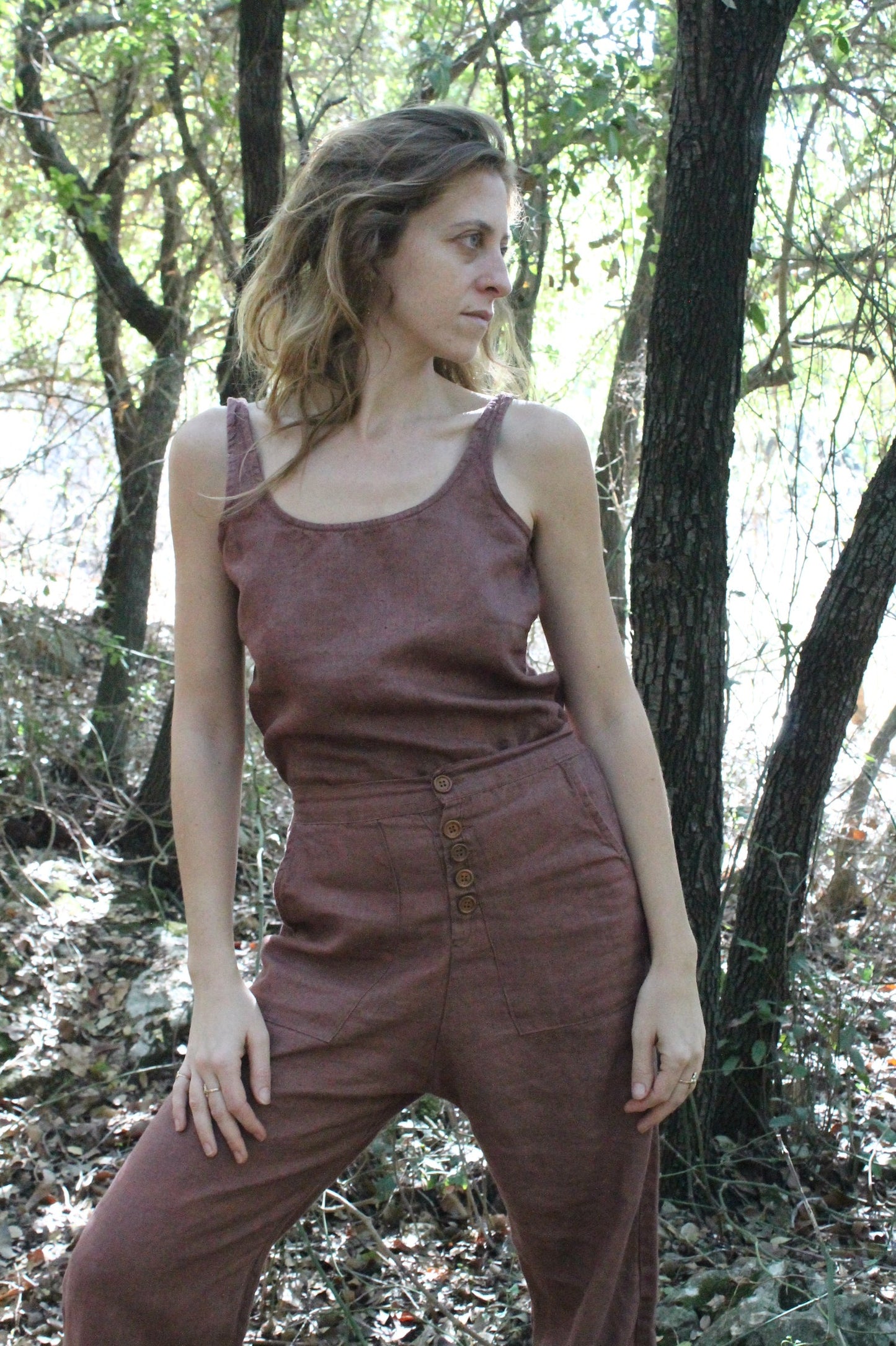 Leah Tank Top - Brown