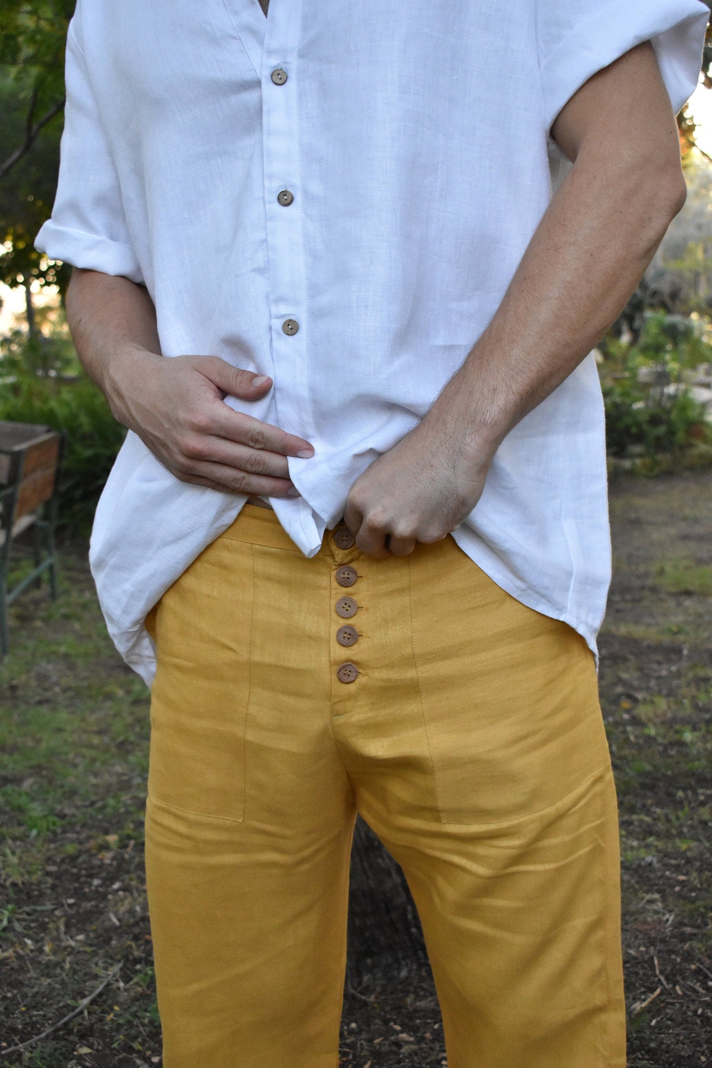 Oka Pants - Mustard