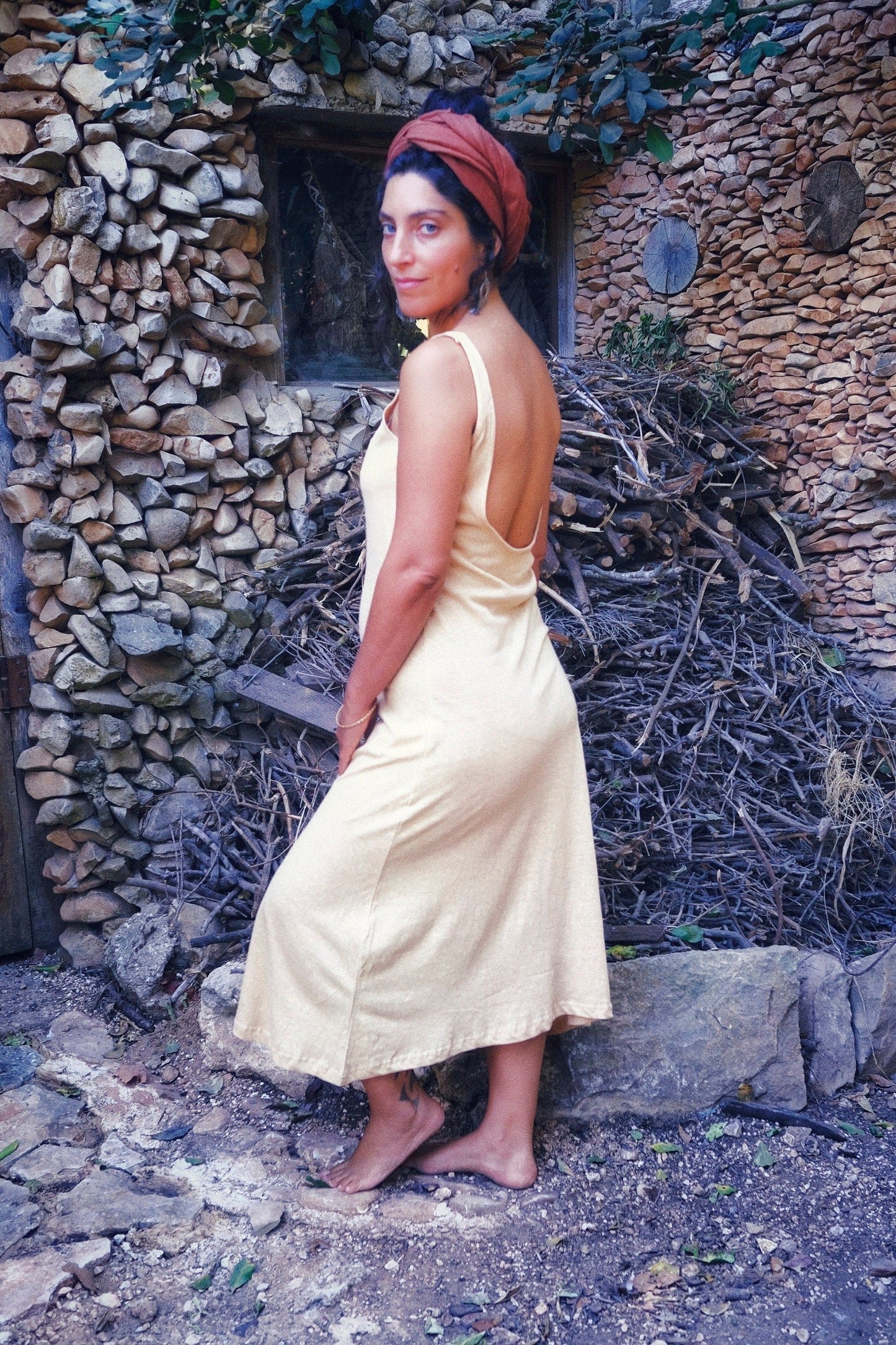 Timna Dress - Mustard