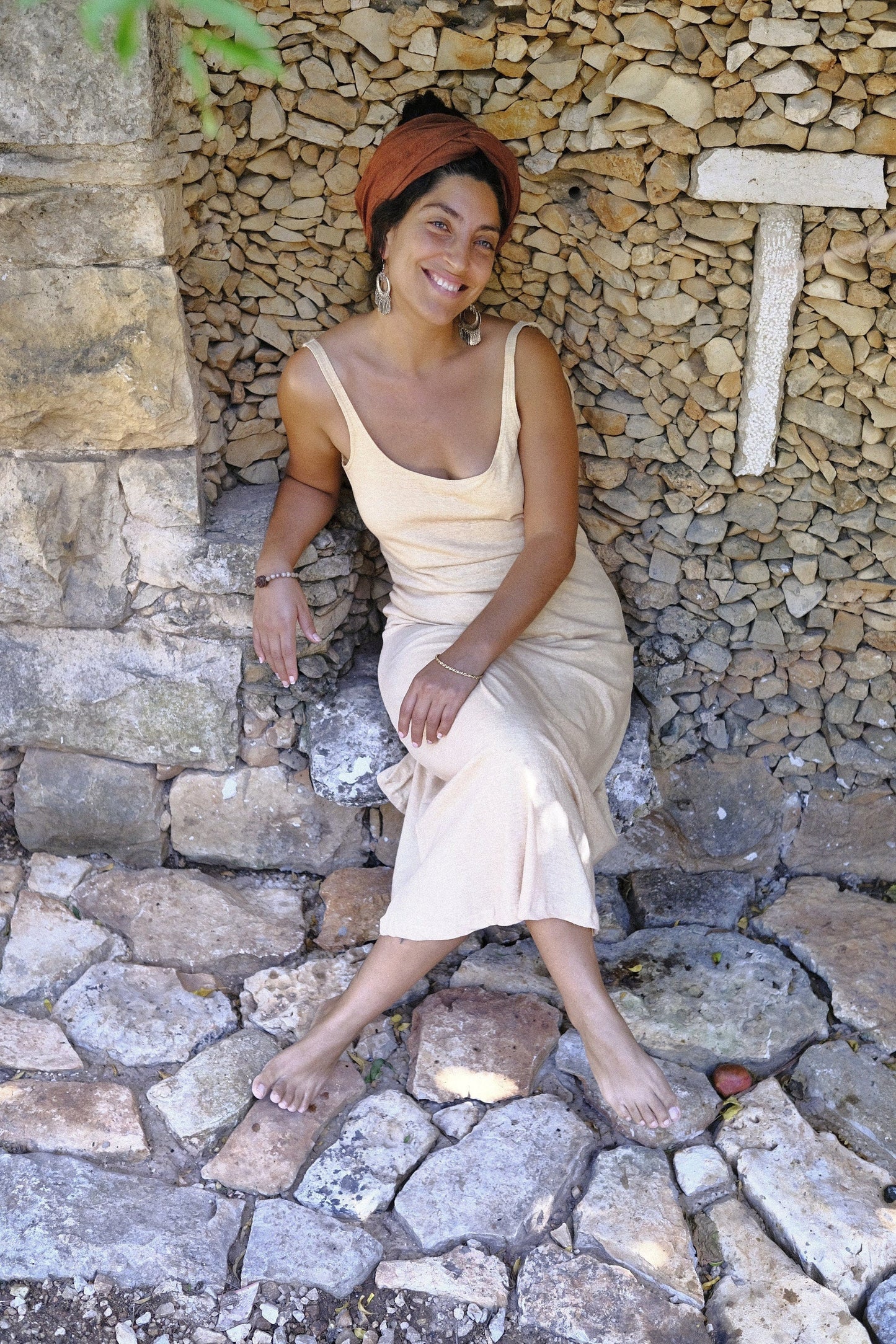 Timna Dress - Peach