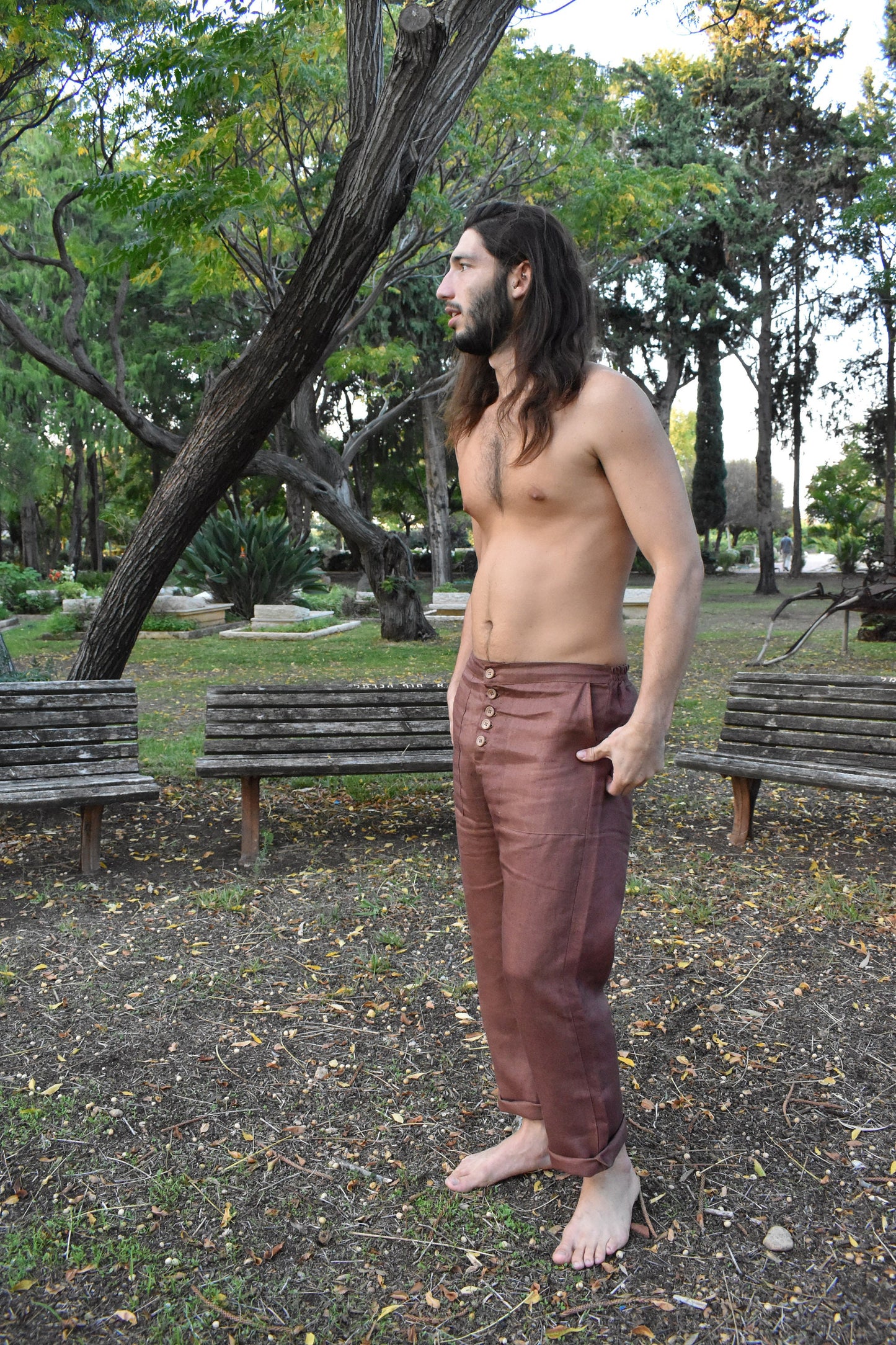 Oka Pants - Brown