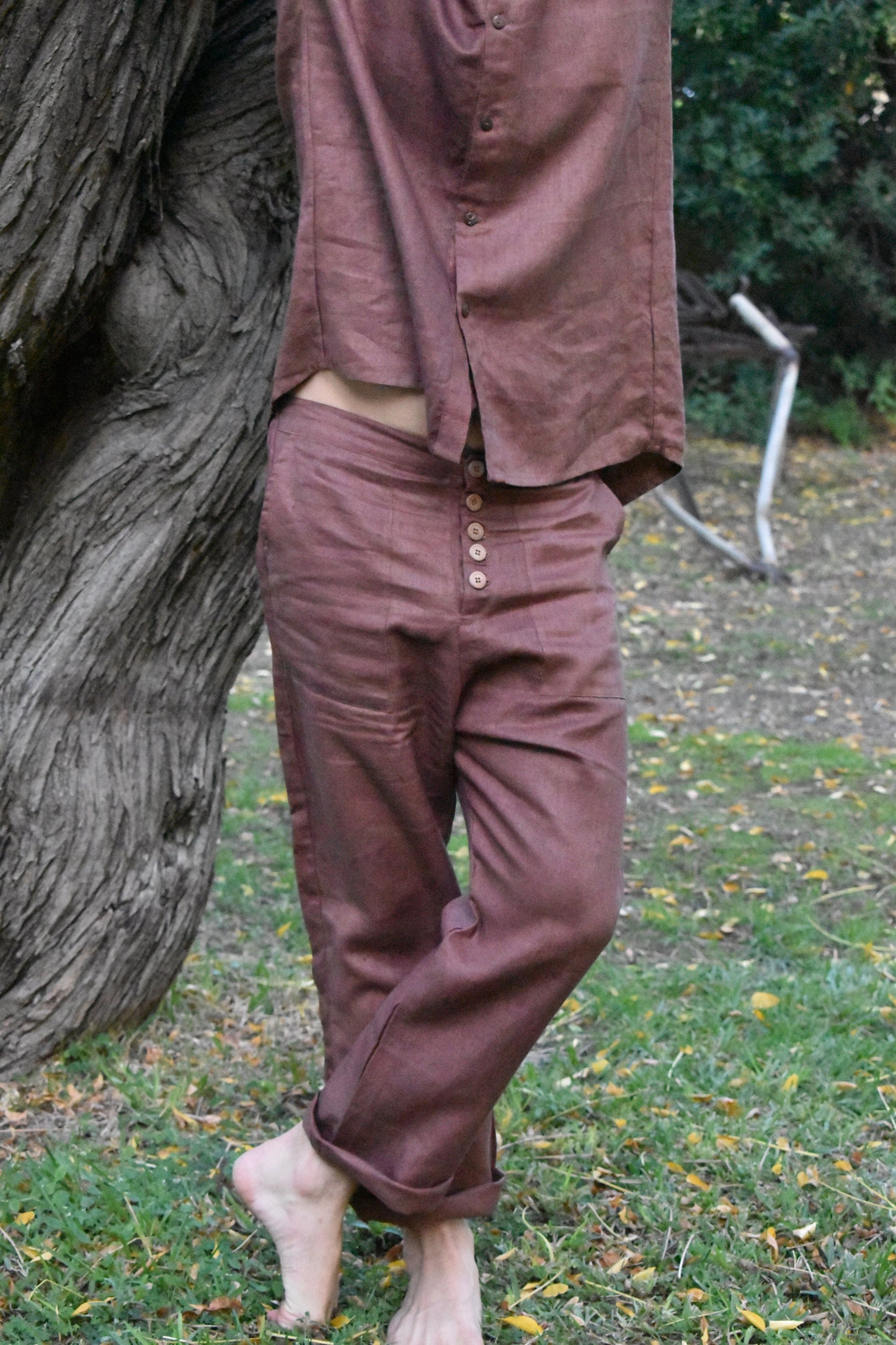 Oka Pants -  Brown